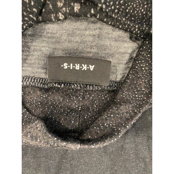 Akris Women's Turtleneck US 10 Cashmere Silk Gray Long Sleeve Luxe Knit Top - Picture 5 of 10